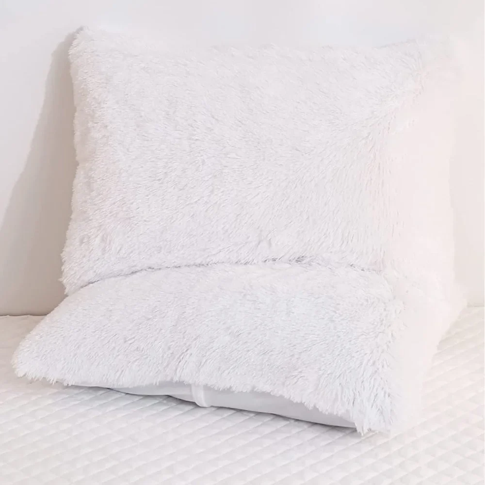 - New Luxury Faux Fur Duvet Cover,Cute Plush Comforter Set (1 Faux Fur Duv… - Picture 6 of 14